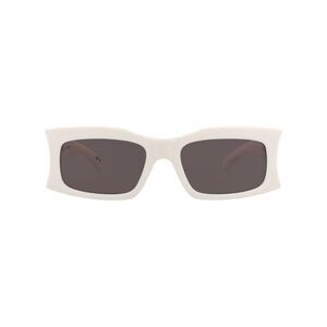 Balenciaga Square-Frame Bio Injection Sunglasses Ivory Unisex-Adult